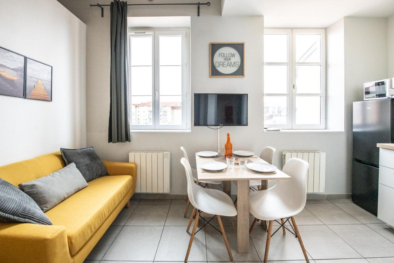 Duplex Scandinave A Cosy Et Calme - Lyon Part-Dieu Zewnętrze zdjęcie
